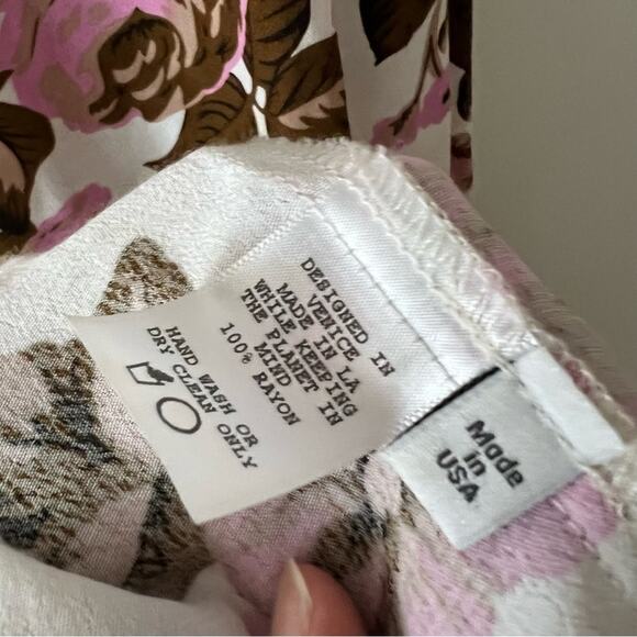 Flynn Skye x Revolve Bardot Maxi Dress in White Rose Floral Print - Picture 4 of 8